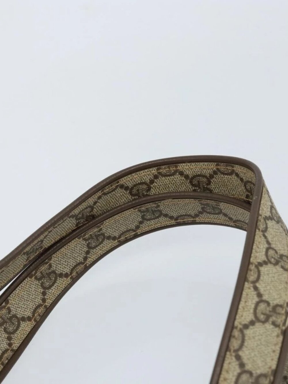 GUCCI GG Supreme Tote Bag PVC Beige Gold Auth gh1804 - Picture 8 of 15